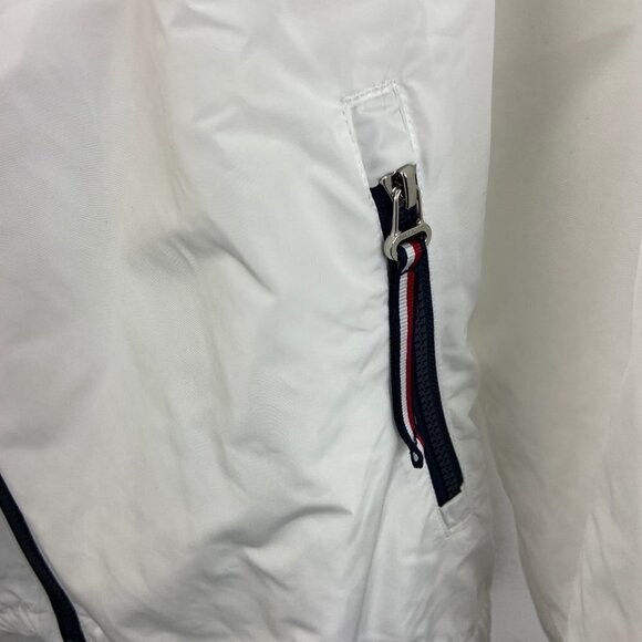 Tommy Hilfiger White Windbreaker w/Pleated… - Picture 8 of 11